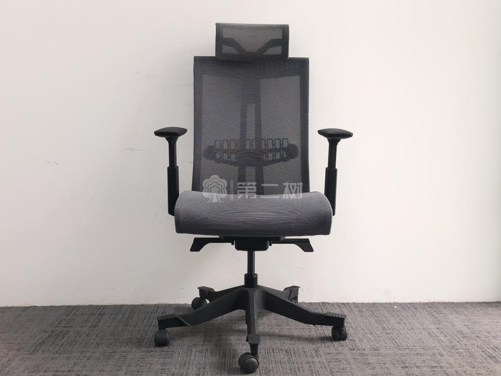 国产品牌二手网布办公椅电脑椅转椅职员椅子带头枕