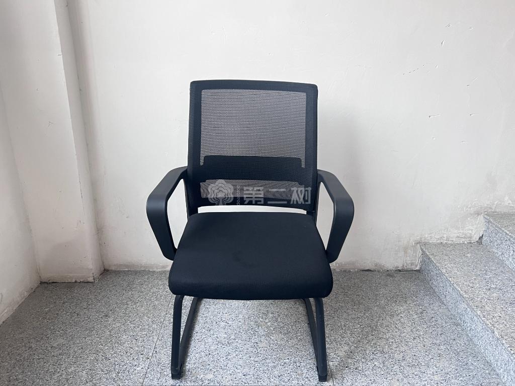 全新黑色简约办公椅电脑椅职员椅弓形椅会议椅