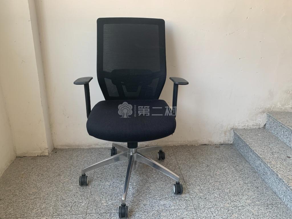 9成新国产二手办公椅网布电脑椅职员椅转椅黑色简约款