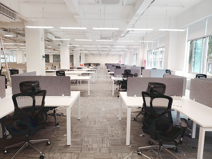 深圳某照明科技公司办公家具采购案例