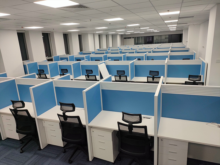 9成新高屏风二手工位直条二手办公桌电脑桌职员桌卡座