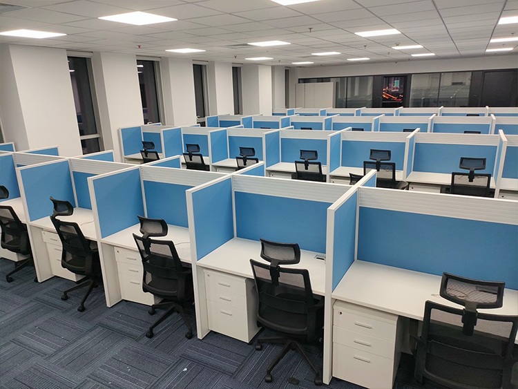 9成新高屏风二手工位直条二手办公桌电脑桌职员桌卡座