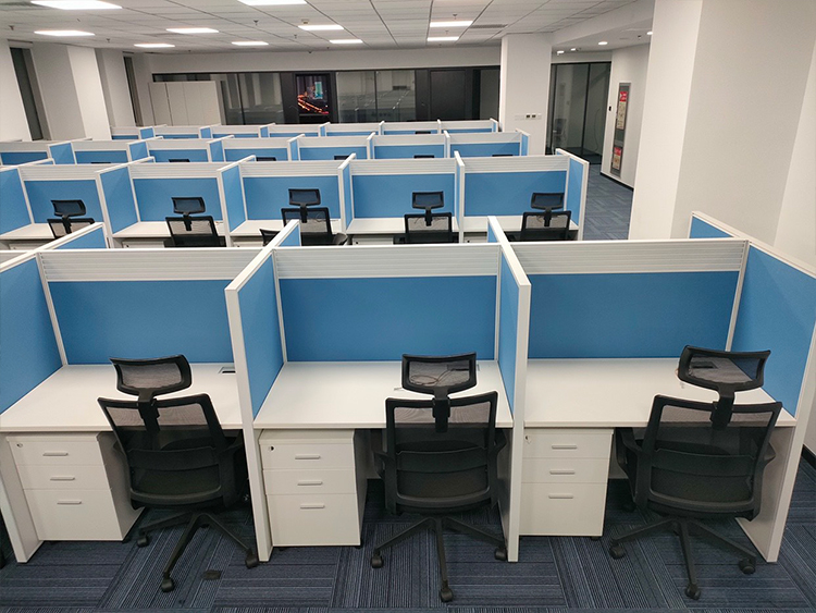 9成新高屏风二手工位直条二手办公桌电脑桌职员桌卡座