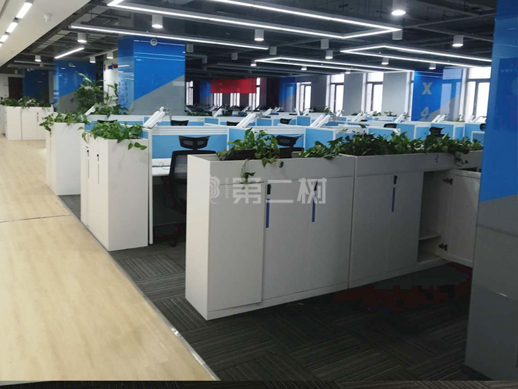 9成新百利二手办公桌高屏风工位电脑桌职员办公桌 可配显示器支架