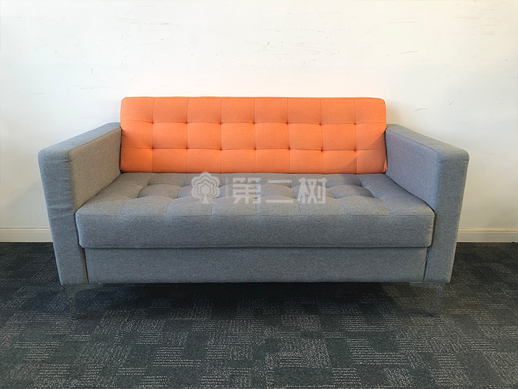 9成新布艺二手双人沙发休闲沙发椅客厅三人位沙发商务洽谈沙发