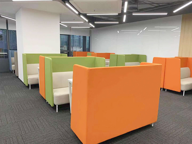 9成新欧林ONLEAD二手沙发 洽谈椅双人独立休闲沙发