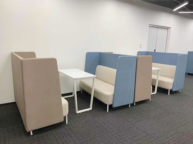 9成新欧林ONLEAD二手沙发 洽谈椅双人独立休闲沙发