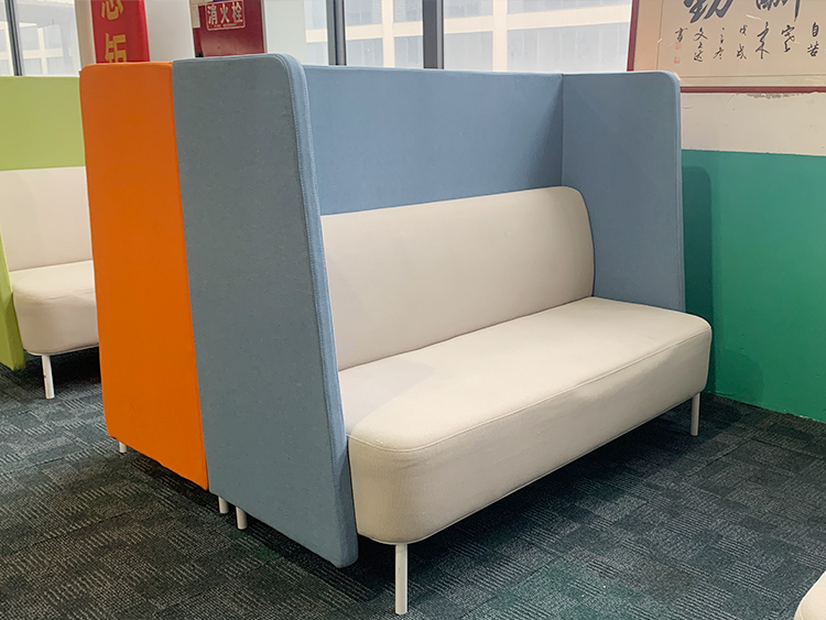 9成新欧林ONLEAD二手沙发 洽谈椅双人独立休闲沙发