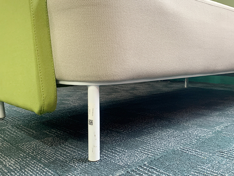 9成新欧林ONLEAD二手沙发 洽谈椅双人独立休闲沙发