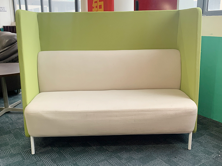 9成新欧林ONLEAD二手沙发 洽谈椅双人独立休闲沙发