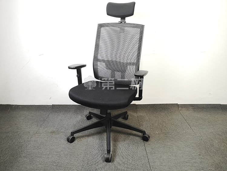 9成新玛祖铭立二手电脑椅办公椅带腰托职员椅网布转椅