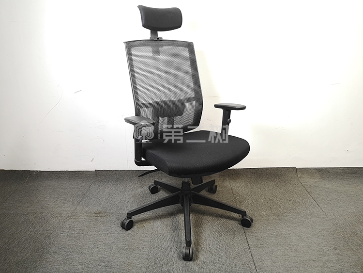 9成新玛祖铭立二手电脑椅办公椅带腰托职员椅网布转椅