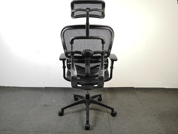 保友金豪b二手人体工学椅 电脑椅办公椅老板椅 黑框-黑色 尼龙脚(美国网)