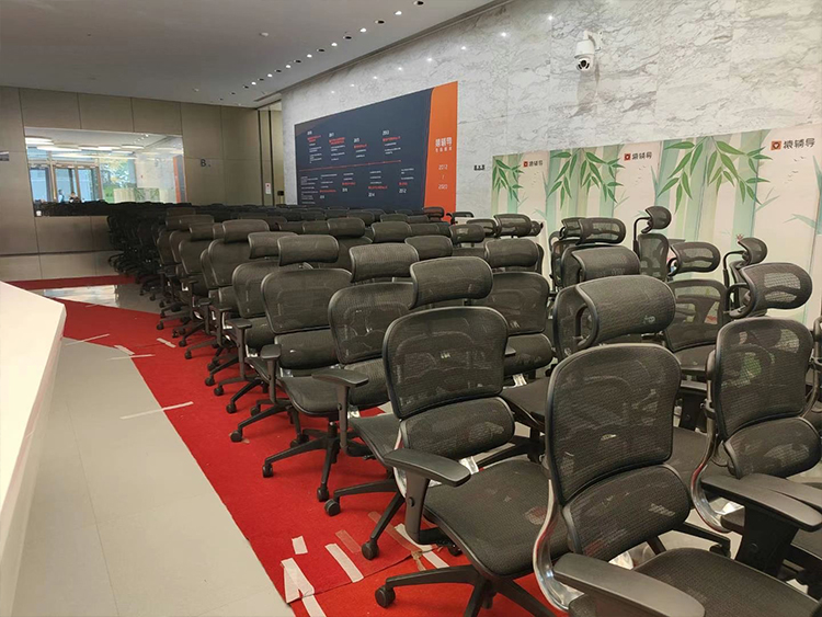 保友金豪b二手人体工学椅 电脑椅办公椅老板椅 黑框-黑色 尼龙脚(美国网)