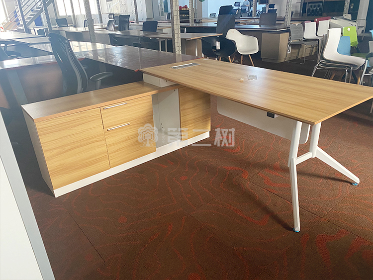 全新老板桌主管行政办公桌电脑桌 简约经理桌L型桌子 带副台