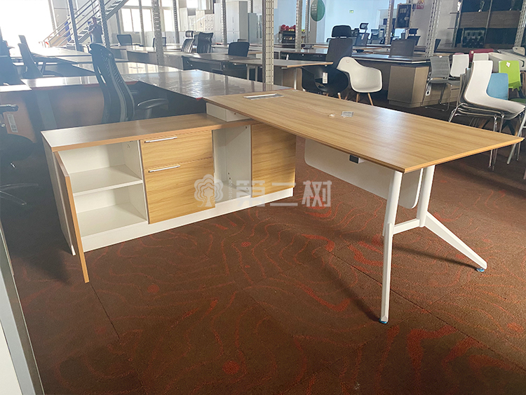 全新老板桌主管行政办公桌电脑桌 简约经理桌L型桌子 带副台