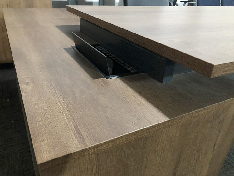 全新枫木色班台老板办公桌行政主管办公桌椅组合