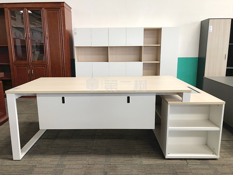 全新钡特品牌经理桌主管行政办公桌电脑桌L型班台桌子 带背柜