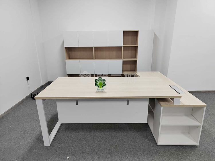 全新钡特品牌经理桌主管行政办公桌电脑桌L型班台桌子 带背柜