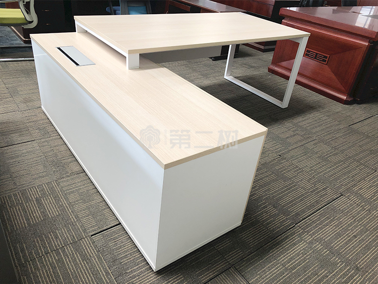 全新钡特品牌经理桌主管行政办公桌电脑桌L型班台桌子 带背柜