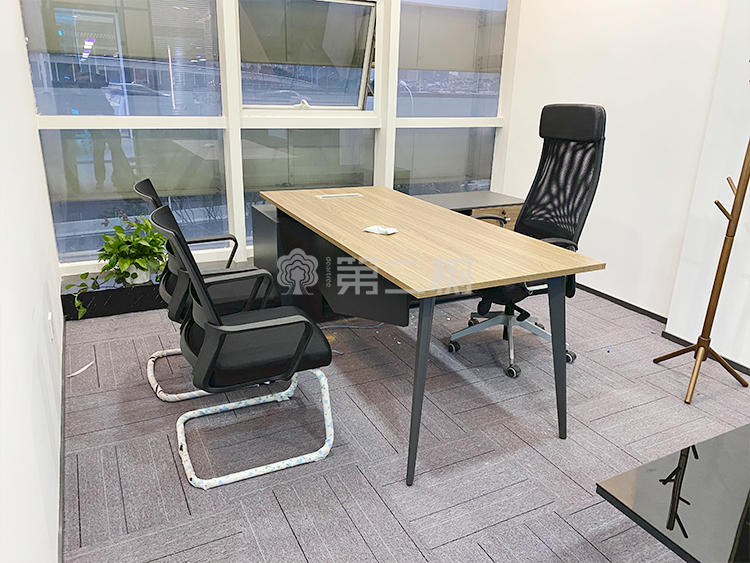 全新柚木二手经理桌主管老板桌L型办公桌电脑桌 带副柜