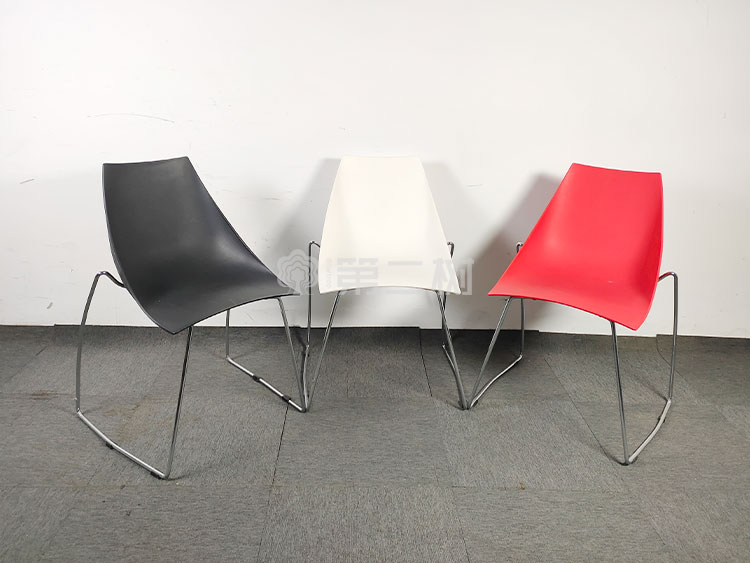 9成新诺伟二手休闲椅洽谈椅弓形椅接待室会客室简约椅子