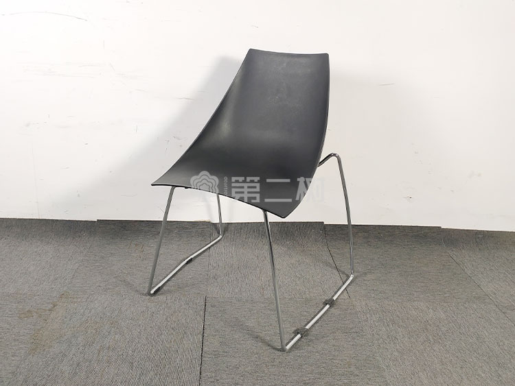 9成新诺伟二手休闲椅洽谈椅弓形椅接待室会客室简约椅子