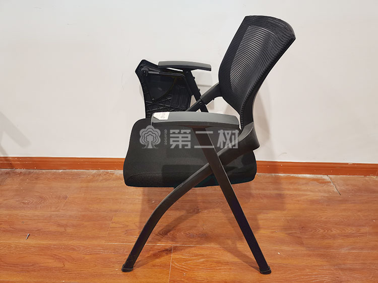 9成新带写字板二手四脚椅折叠椅培训会议椅开会洽谈椅子