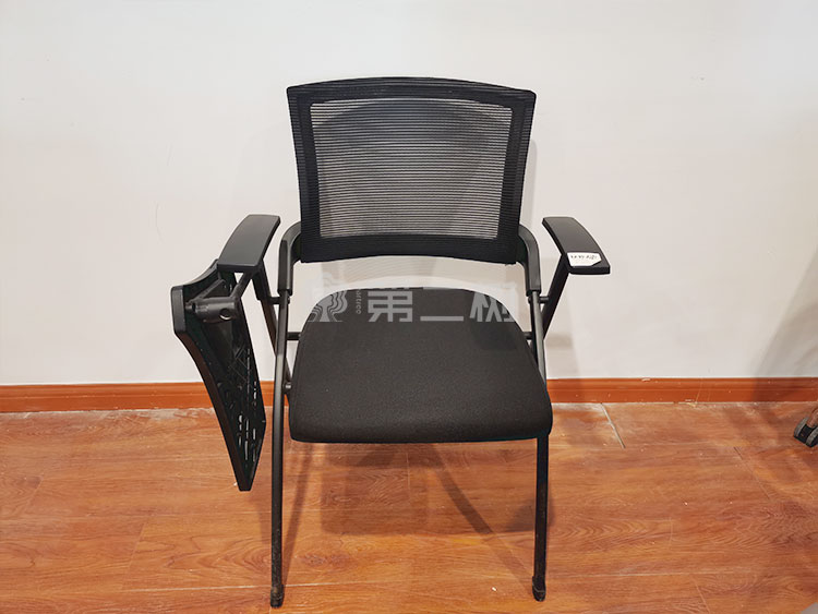 9成新带写字板二手四脚椅折叠椅培训会议椅开会洽谈椅子