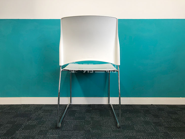 9成新会议室二手椅子培训椅弓形办公椅休闲员工椅靠背椅