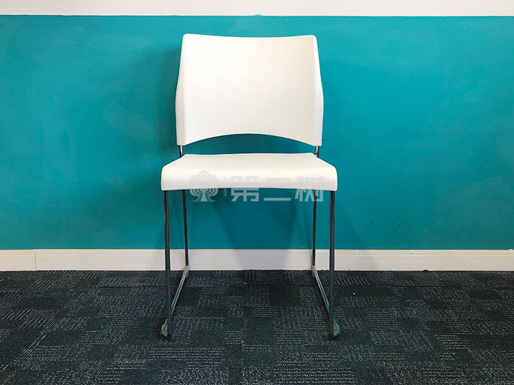 9成新会议室二手椅子培训椅弓形办公椅休闲员工椅靠背椅