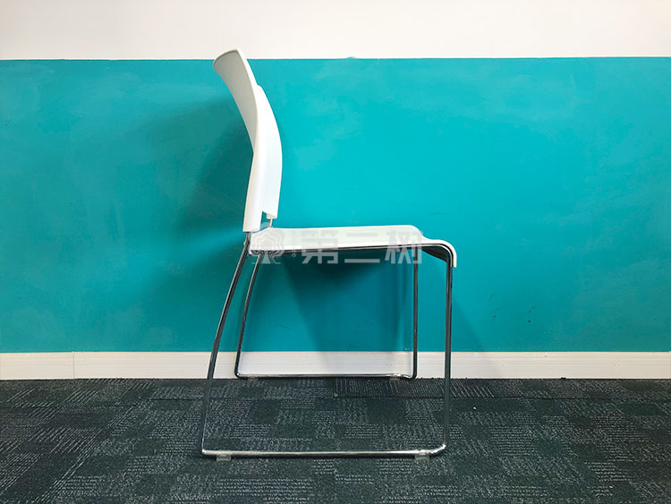 9成新会议室二手椅子培训椅弓形办公椅休闲员工椅靠背椅