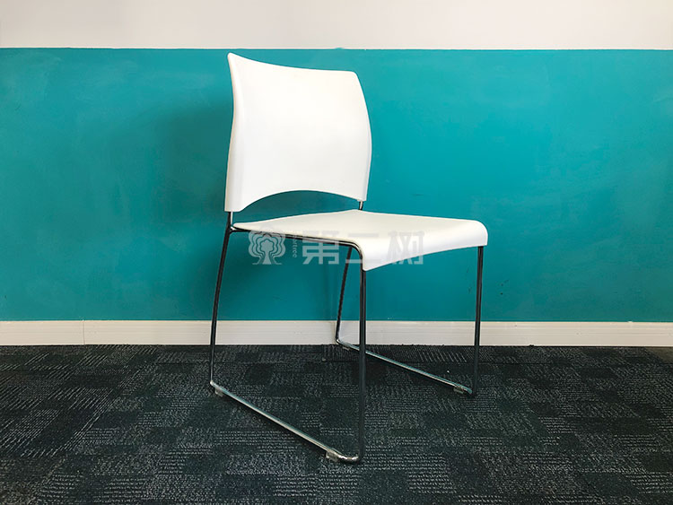 9成新会议室二手椅子培训椅弓形办公椅休闲员工椅靠背椅