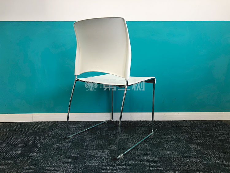 9成新会议室二手椅子培训椅弓形办公椅休闲员工椅靠背椅