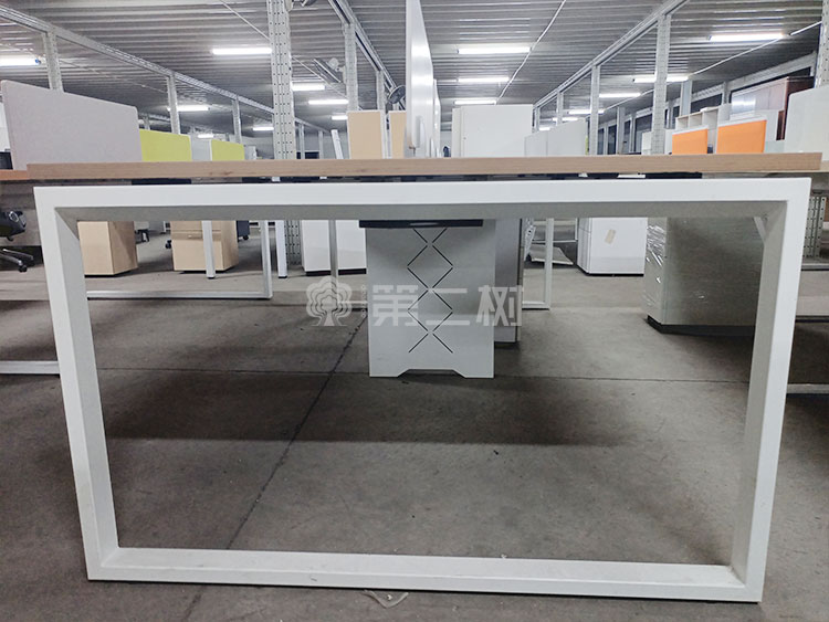 9成新开放式二手办公桌电脑桌职员屏风工位直条桌子 4/8人位