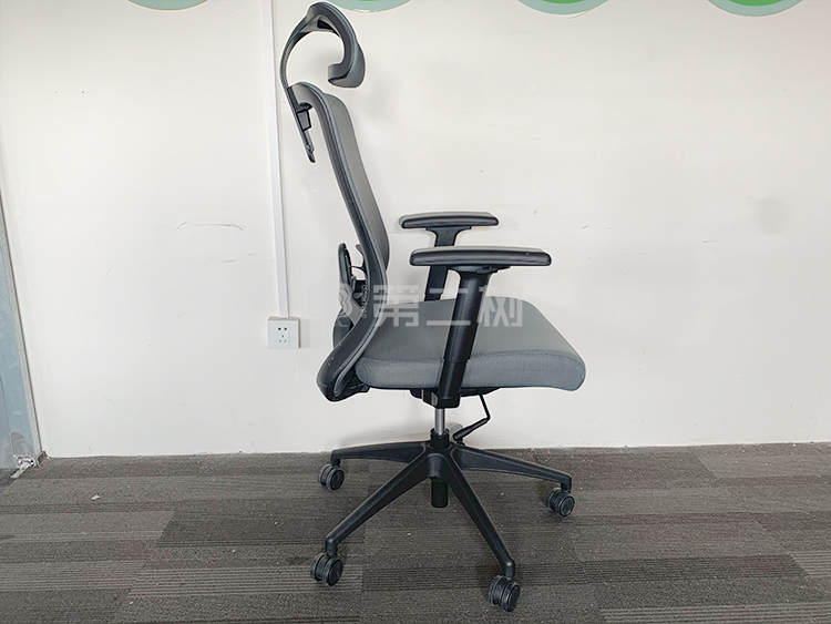 9成新圣奥二手办公椅灰色电脑椅职员椅 简约椅子 坐感舒适