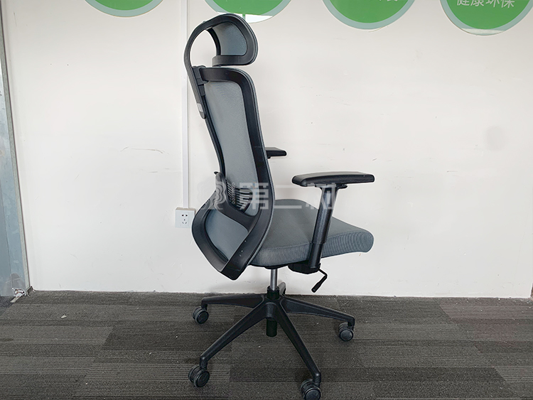 9成新圣奥二手办公椅灰色电脑椅职员椅 简约椅子 坐感舒适
