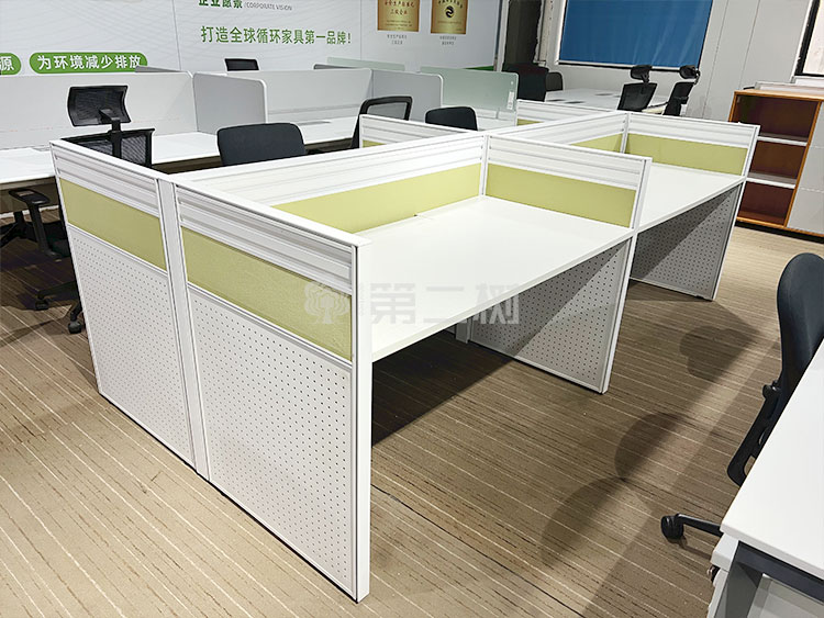 9成新玛祖铭立二手办公桌电脑桌职员桌子员工屏风工位直条桌