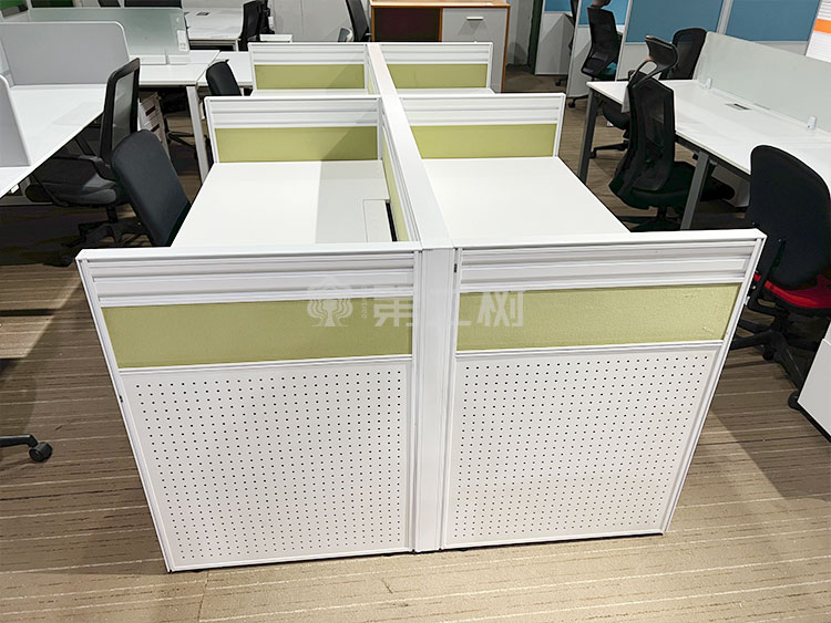 9成新玛祖铭立二手办公桌电脑桌职员桌子员工屏风工位直条桌