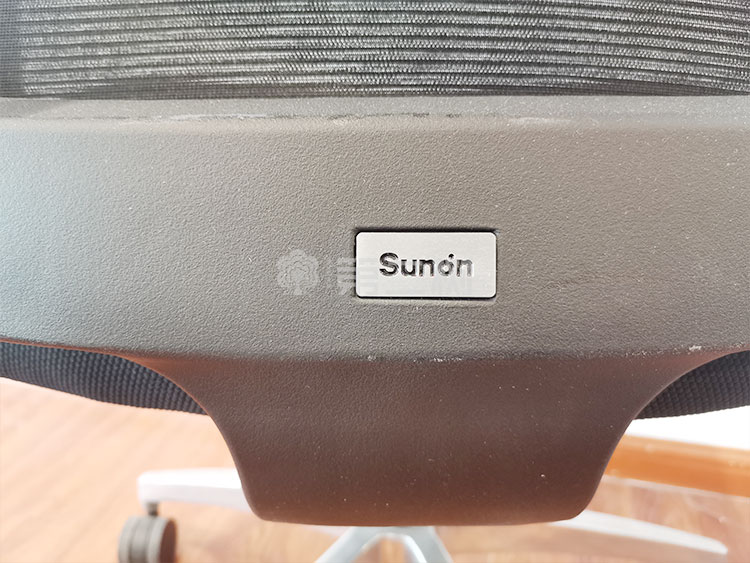 9成新圣奥二手办公椅电脑椅职员椅员工座椅黑色网布二手椅子