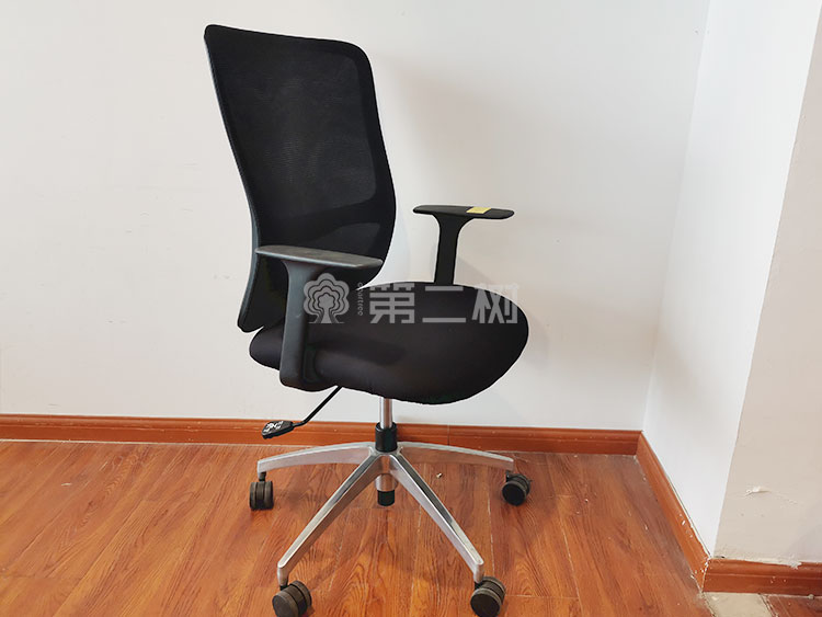 9成新圣奥二手办公椅电脑椅职员椅员工座椅黑色网布二手椅子