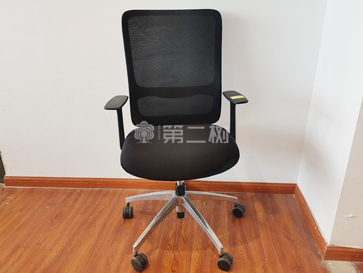 9成新圣奥二手办公椅电脑椅职员椅员工座椅黑色网布二手椅子