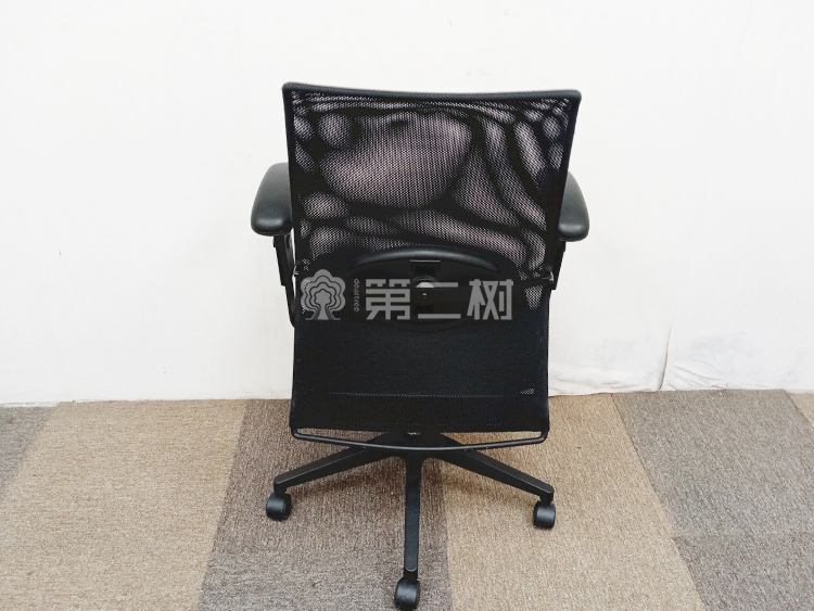9成新美时Lamex二手办公椅转椅电脑椅透气网布员工椅 带腰托