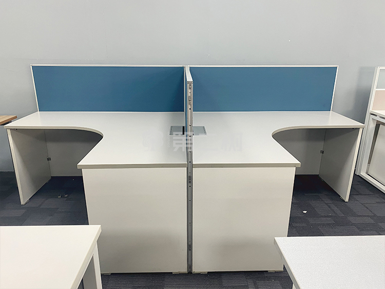 9成新美时Lamex二手屏风工位员工办公桌电脑桌主管行政L型桌子