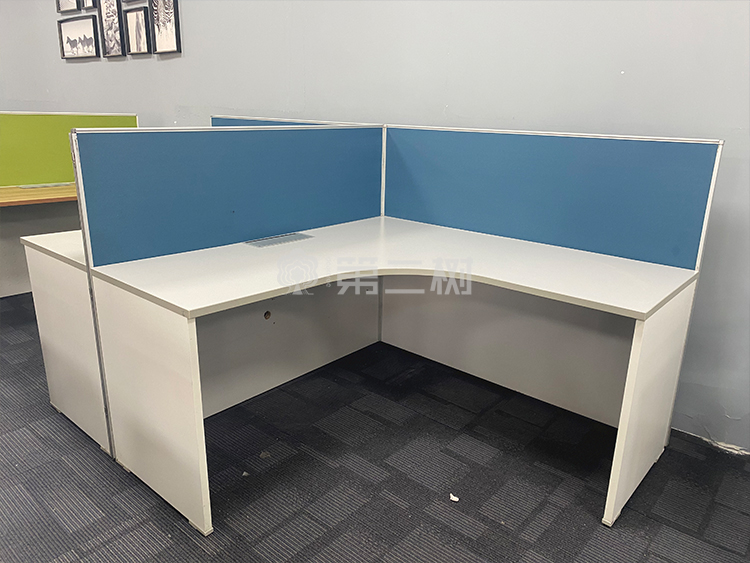 9成新美时Lamex二手屏风工位员工办公桌电脑桌主管行政L型桌子