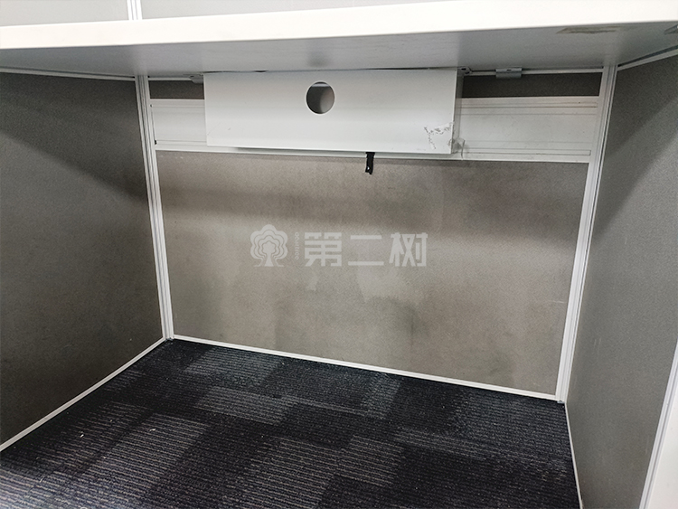 9成新高屏风二手办公桌直条电脑桌三面屏风工位职员桌子1.1米尺寸