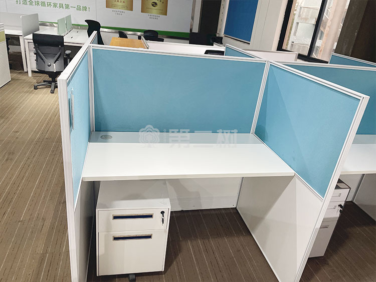 9成新高屏风二手办公桌电脑桌员工二手屏风工位卡座