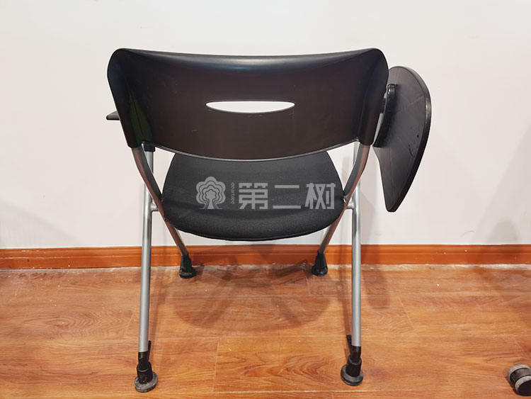9成新震旦二手折叠椅会议椅培训椅子四脚椅洽谈椅 带写字板