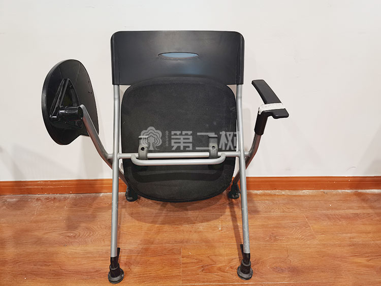 9成新震旦二手折叠椅会议椅培训椅子四脚椅洽谈椅 带写字板