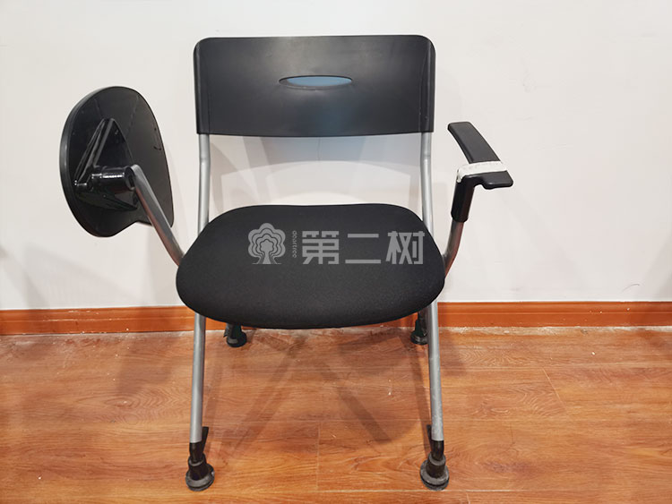 9成新震旦二手折叠椅会议椅培训椅子四脚椅洽谈椅 带写字板
